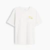 T-shirt i tjockt, avslappnat tyg med tryck