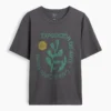T-shirt i tjockt, avslappnat tyg med tryck
