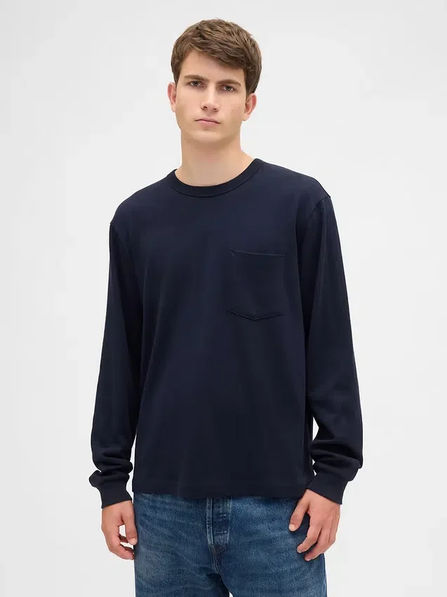 T-shirt i tjockt tyg med avslappnad passform