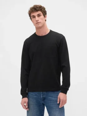 T-shirt i tjockt tyg med avslappnad passform