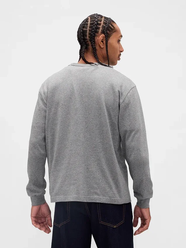 T-shirt i tjockt tyg med avslappnad passform