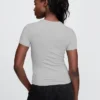 T-shirt i tättstickad jersey