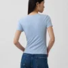 T-shirt i tättstickad jersey