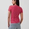 T-shirt i tättstickad jersey