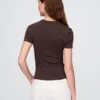 T-shirt i tättstickad jersey