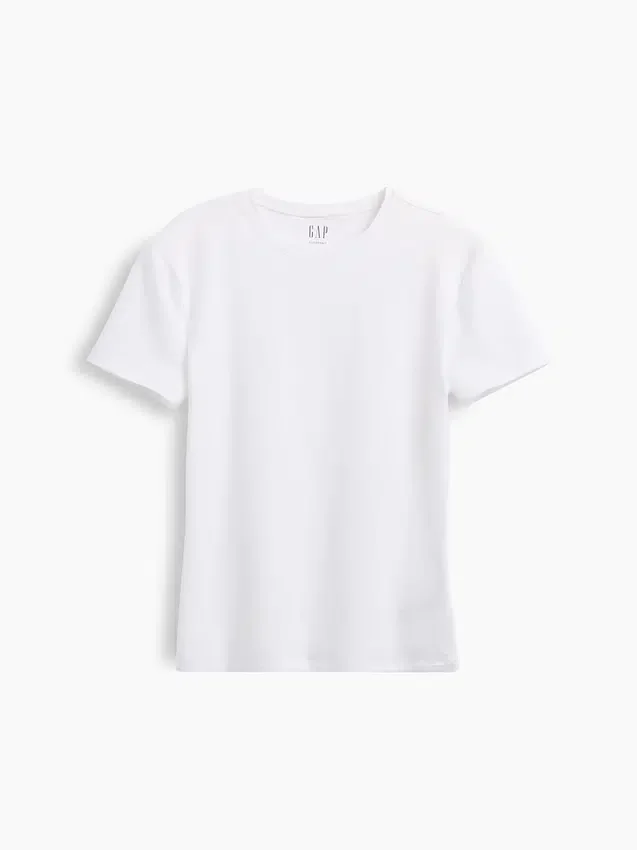 T-shirt i tättstickad jersey