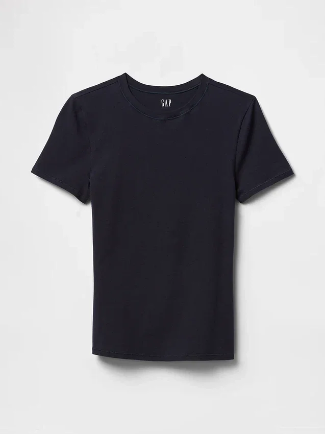 T-shirt i tättstickad jersey