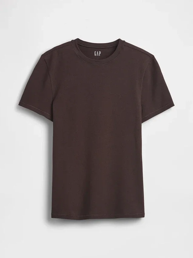 T-shirt i tättstickad jersey