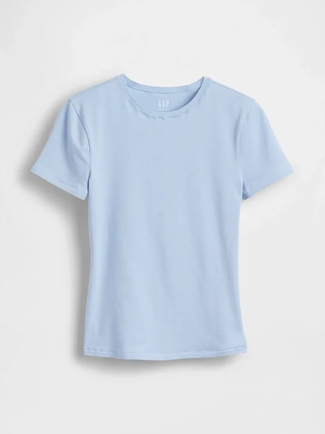 T-shirt i tättstickad jersey