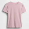 T-shirt i tättstickad jersey