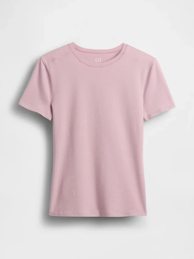 T-shirt i tättstickad jersey