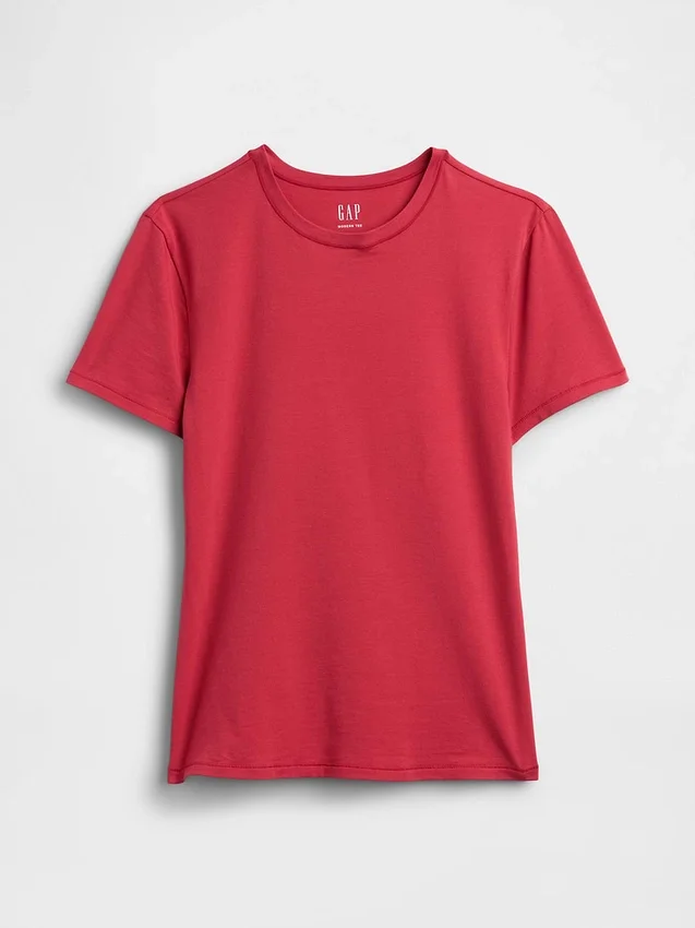 T-shirt i tättstickad jersey