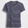 T-shirt i tättstickad jersey