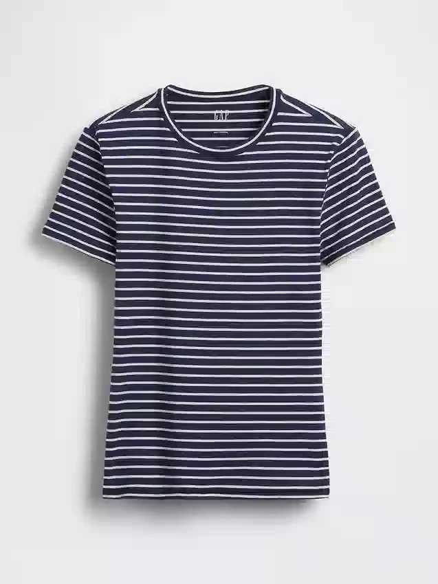 T-shirt i tättstickad jersey