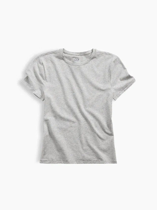 T-shirt i tättstickad jersey