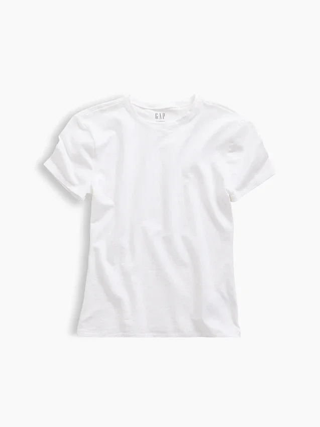 T-shirt i tättstickad jersey