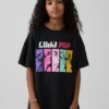T-shirt i tunika-modell med K-pop-motiv från Demon Hunters för barn