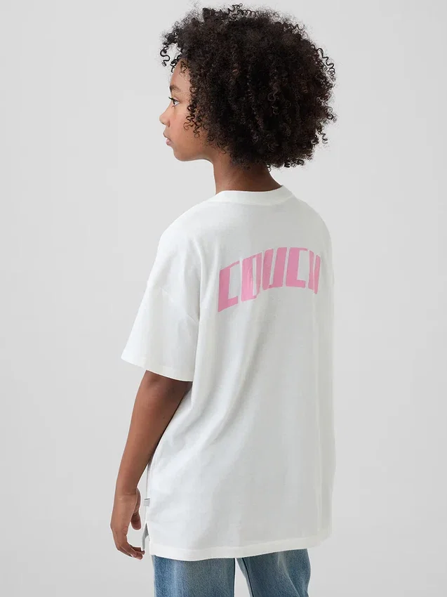 T-shirt i tunika-modell med K-pop-motiv från Demon Hunters för barn