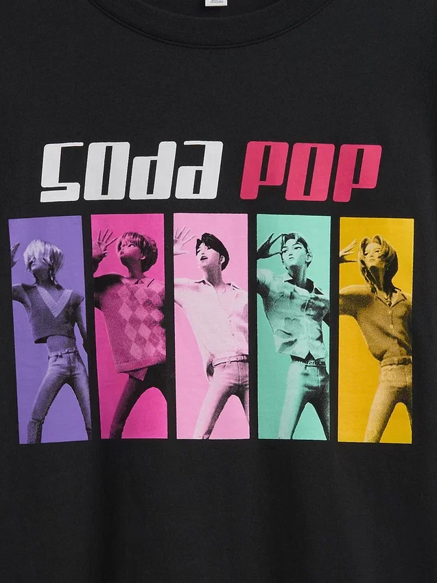 T-shirt i tunika-modell med K-pop-motiv från Demon Hunters för barn
