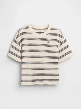 T-shirt i våffelstickning för Baby & Småbarn