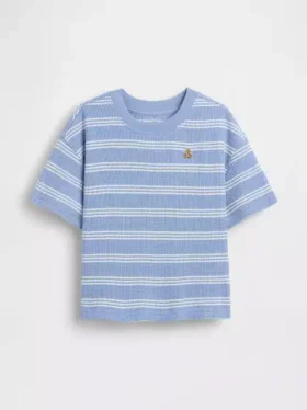 T-shirt i våffelstickning för Baby & Småbarn