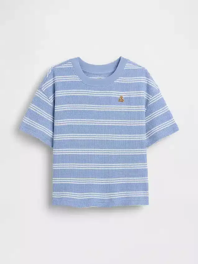 T-shirt i våffelstickning för Baby & Småbarn