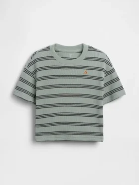 T-shirt i våffelstickning för Baby & Småbarn