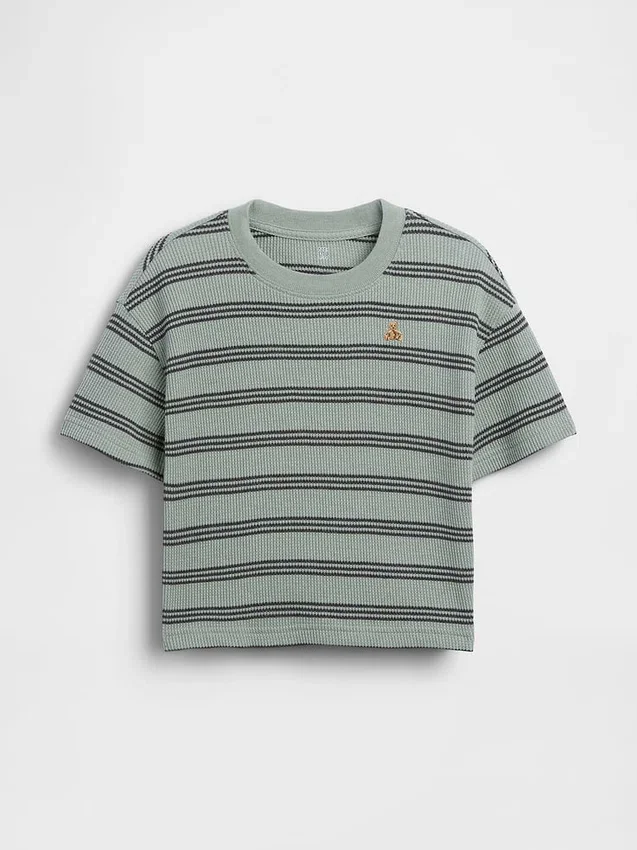 T-shirt i våffelstickning för Baby & Småbarn