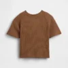 T-shirt i våffelstickning för Baby & Småbarn
