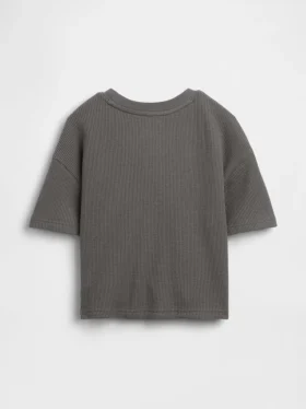T-shirt i våffelstickning för Baby & Småbarn