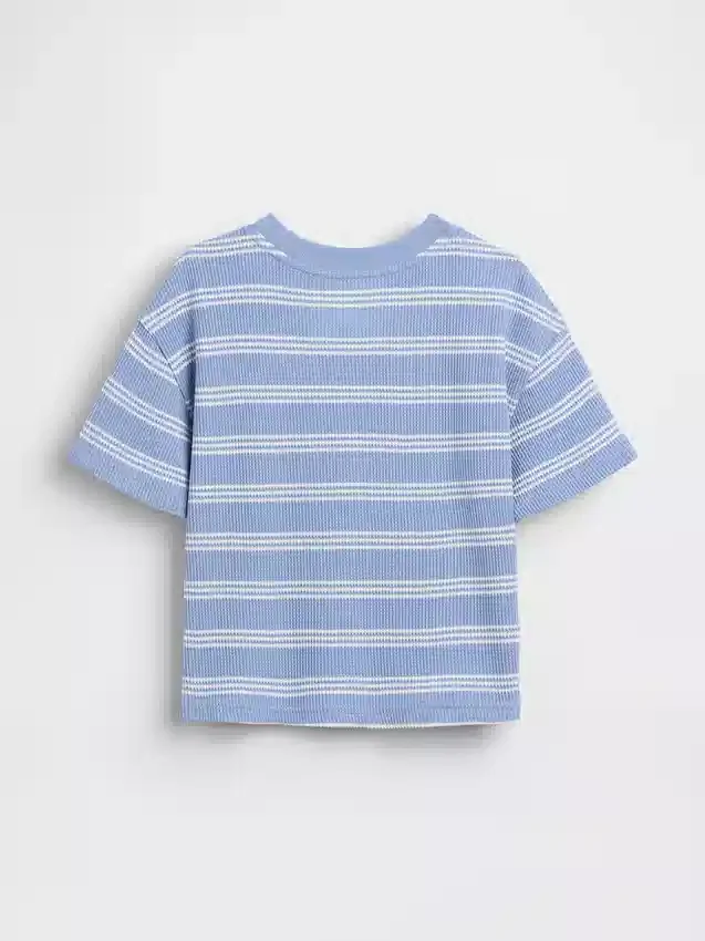 T-shirt i våffelstickning för Baby & Småbarn