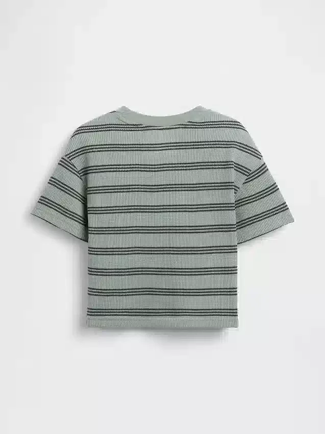 T-shirt i våffelstickning för Baby & Småbarn