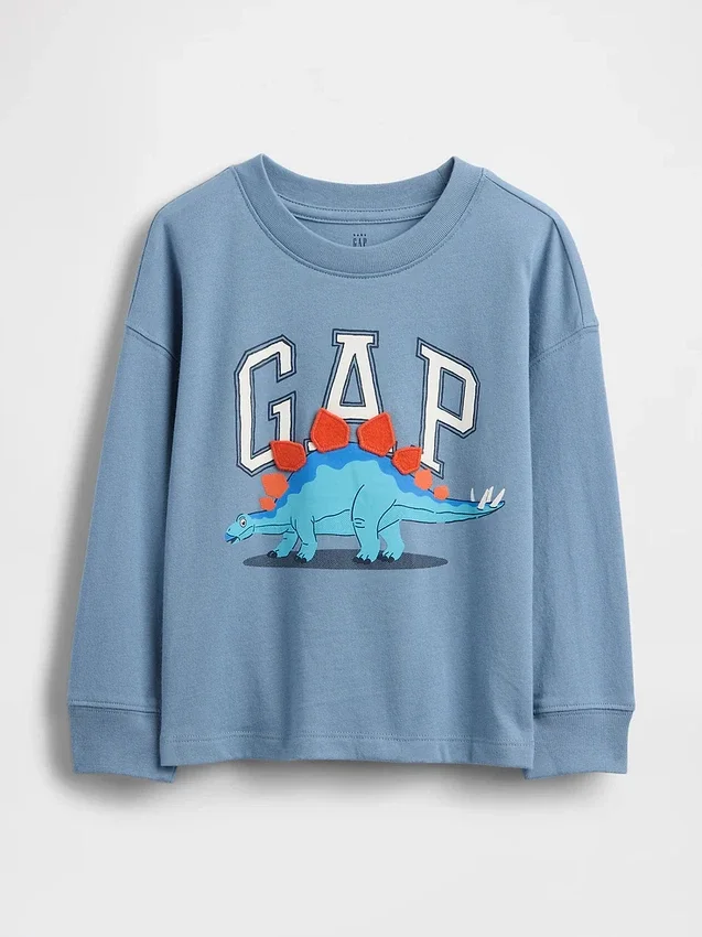 T-shirt med dinosaurielogo för Baby & Småbarn