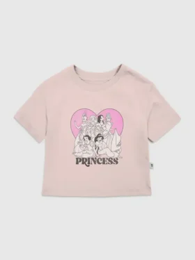 T-shirt med Disney Princess-hjärtmotiv för småbarn