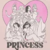 T-shirt med Disney Princess-hjärtmotiv för småbarn