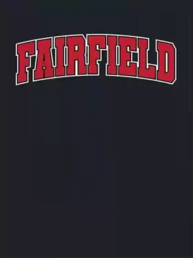 T-shirt med Fairfield Universitys Arch Logo som sekundär grafik