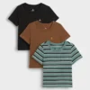 T-shirt med ficka för Baby & Småbarn (3-pack)