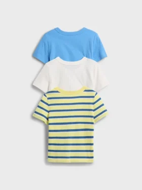 T-shirt med ficka för Baby & Småbarn (3-pack)