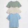T-shirt med ficka för Baby & Småbarn (3-pack)
