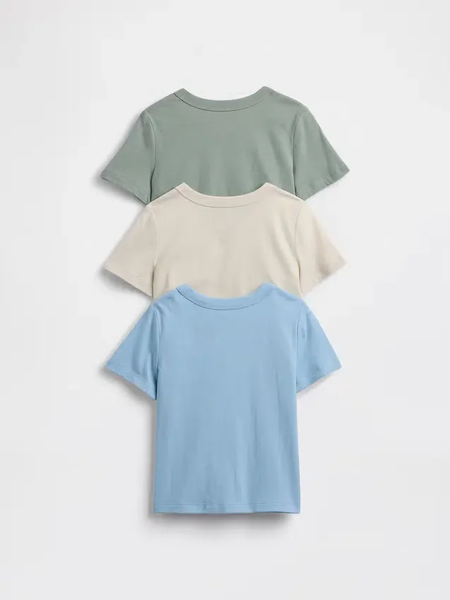 T-shirt med ficka för Baby & Småbarn (3-pack)