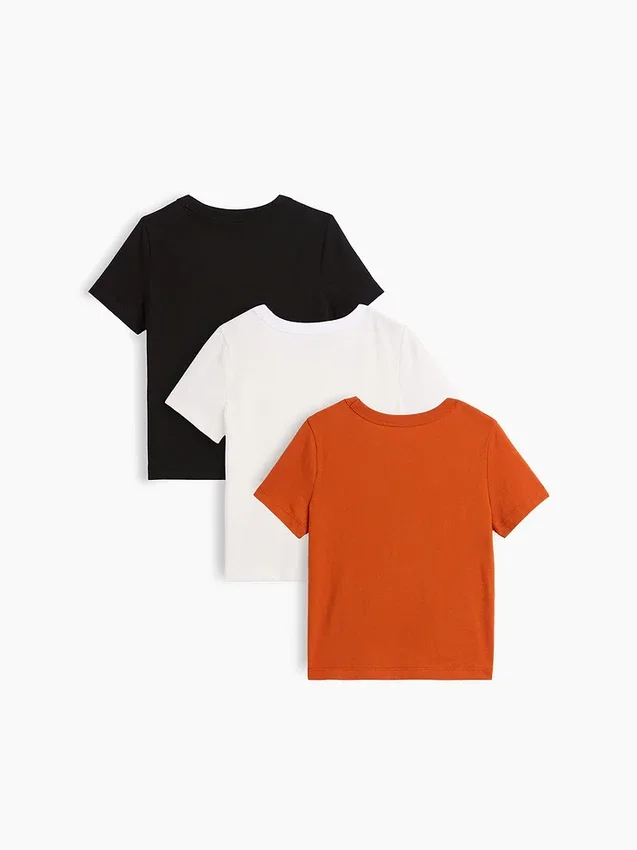 T-shirt med ficka för Baby & Småbarn (3-pack)