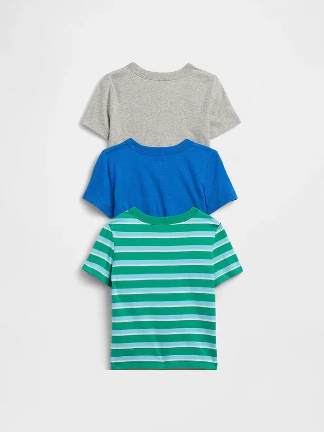 T-shirt med ficka för Baby & Småbarn (3-pack)