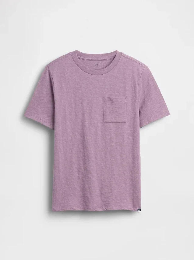 T-shirt med ficka för barn