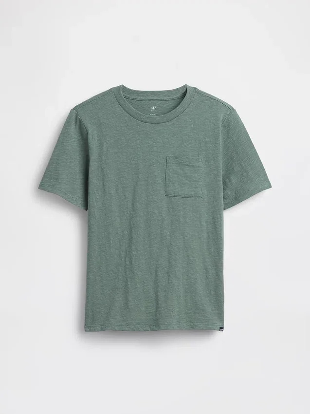 T-shirt med ficka för barn