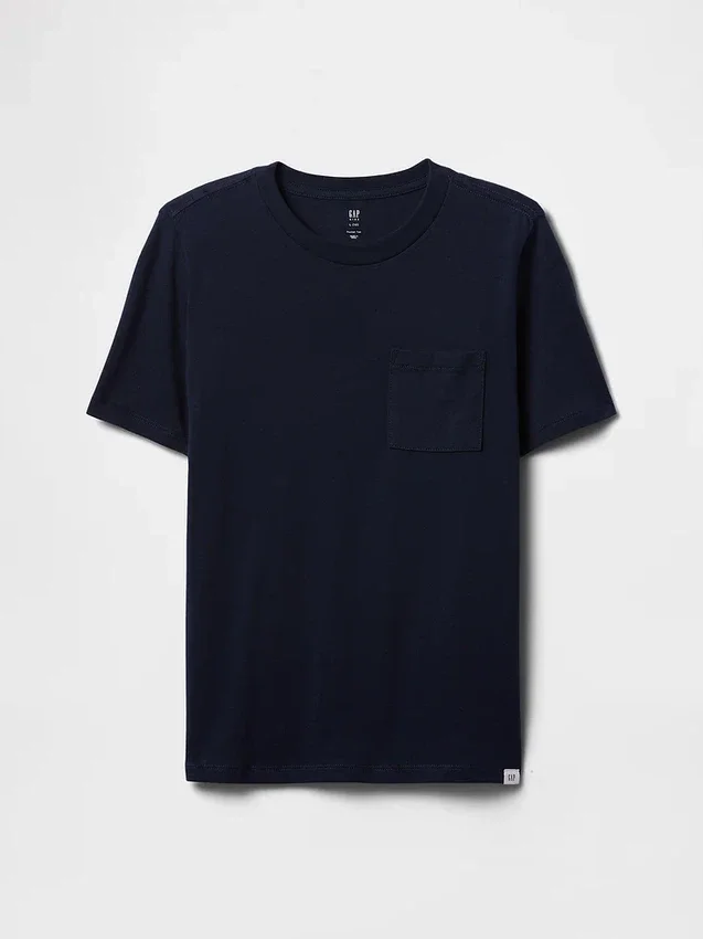 T-shirt med ficka för barn