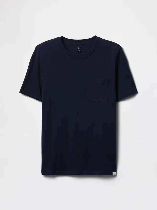 T-shirt med ficka för barn