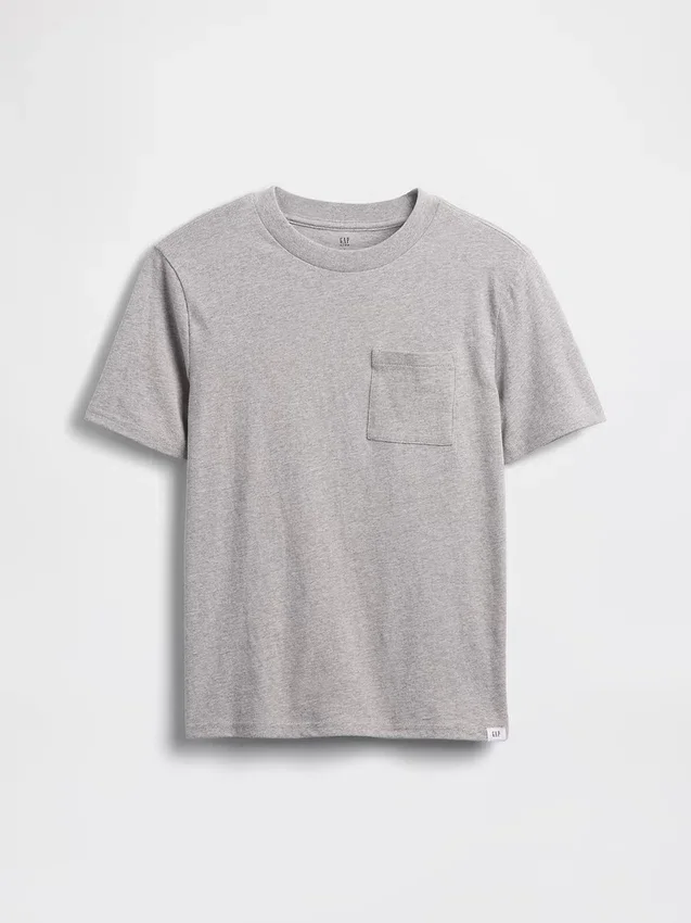 T-shirt med ficka för barn