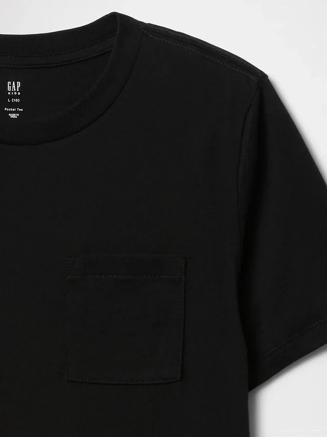 T-shirt med ficka för barn