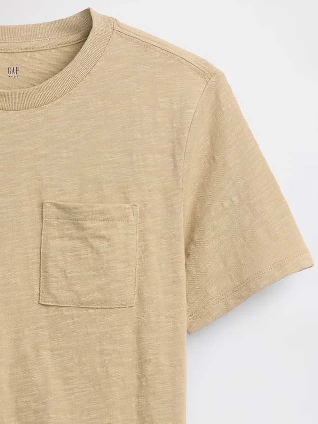 T-shirt med ficka för barn