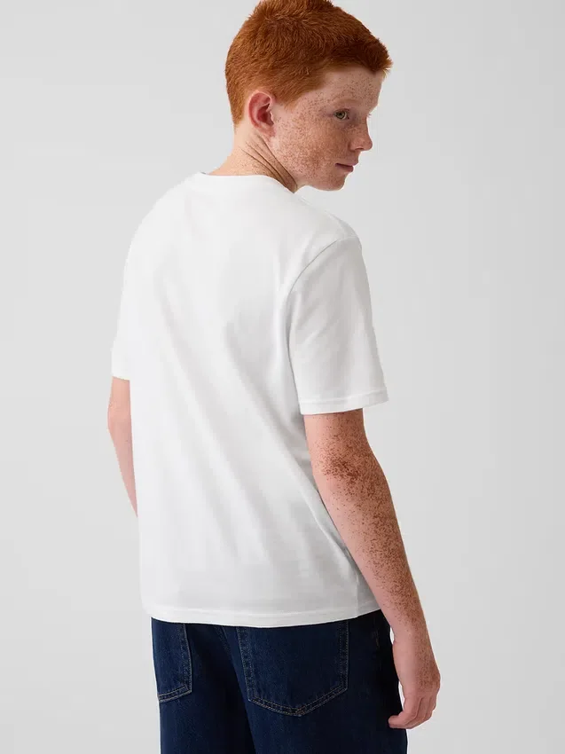 T-shirt med ficka för barn